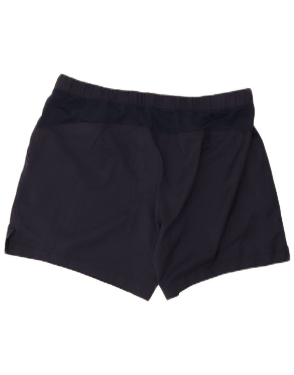 Asics Mens Sport Shorts XL Navy Blue Polyester