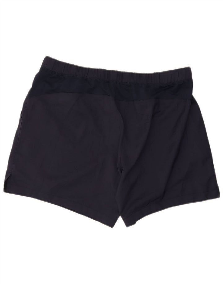Asics Mens Sport Shorts XL Navy Blue Polyester