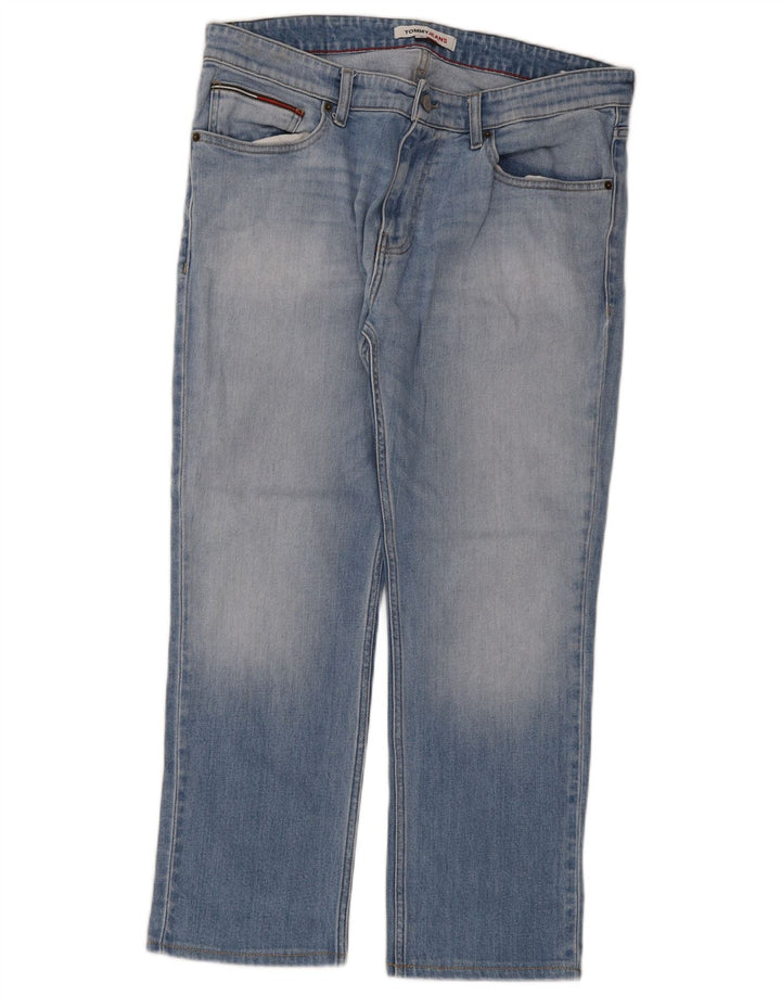 Tommy Hilfiger Mens Regular Straight Jeans W34 L27 Blue Cotton