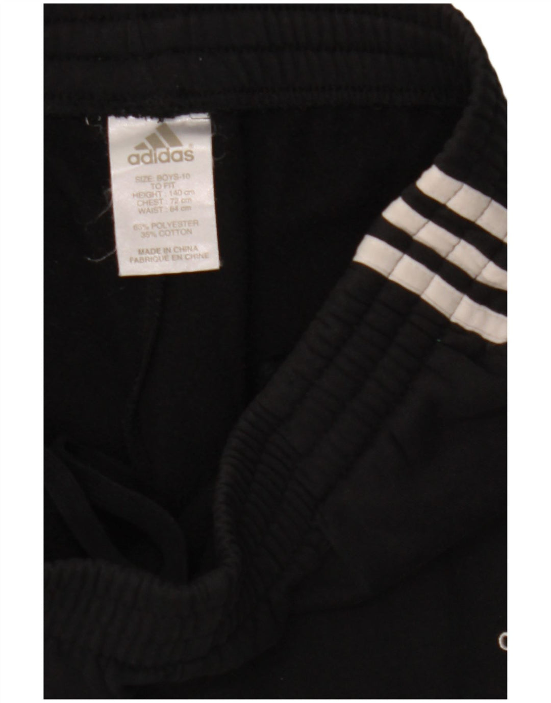 Adidas Boys Tracksuit Trousers 9-10 Years  Black Polyester