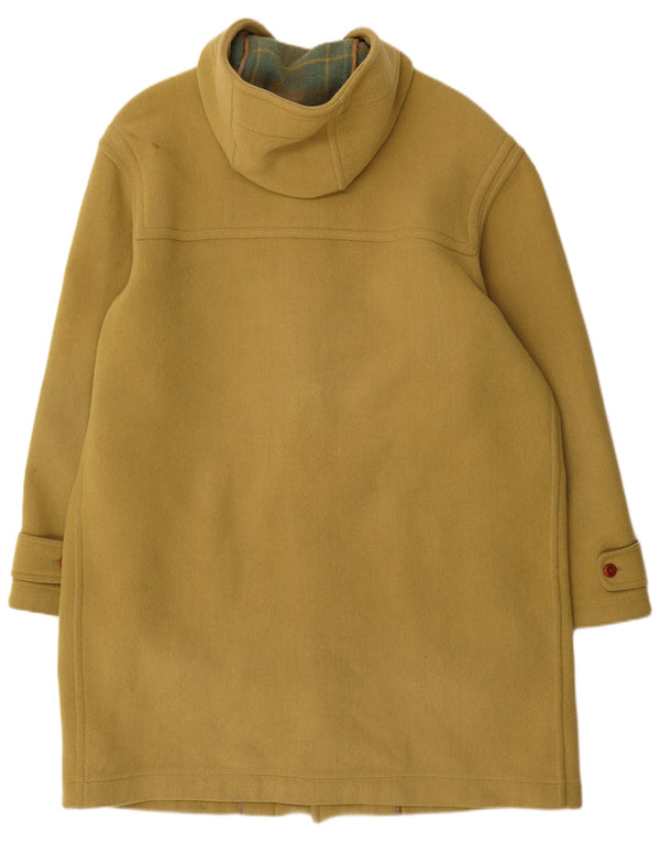 Vintage Mens Hooded Duffle Coat IT 52 XL Yellow