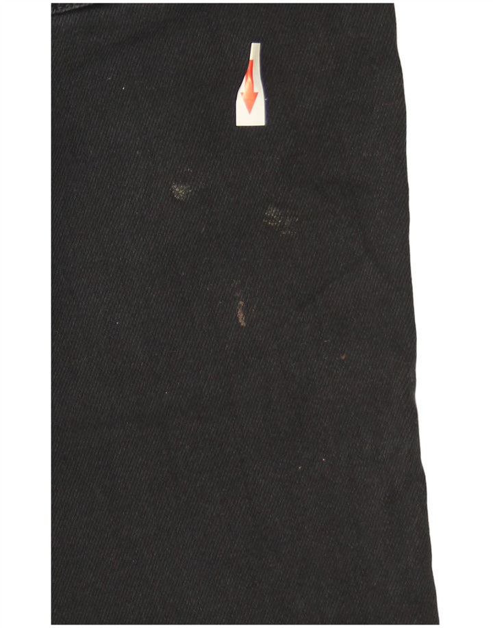 Levi's Womens Straight Jeans W27 L32 Black Cotton