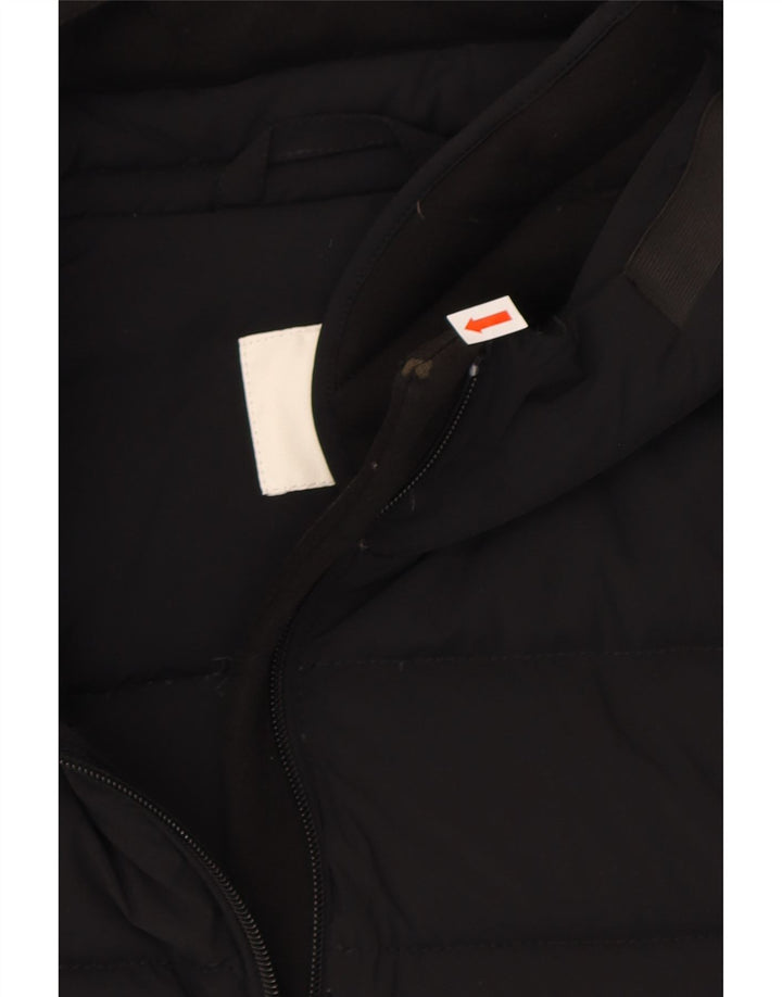 PEUTEREY Womens Oversized Hooded Padded Jacket UK 10 Small Black Nylon Vintage PEUTEREY and Second-Hand PEUTEREY from Messina Hembry 