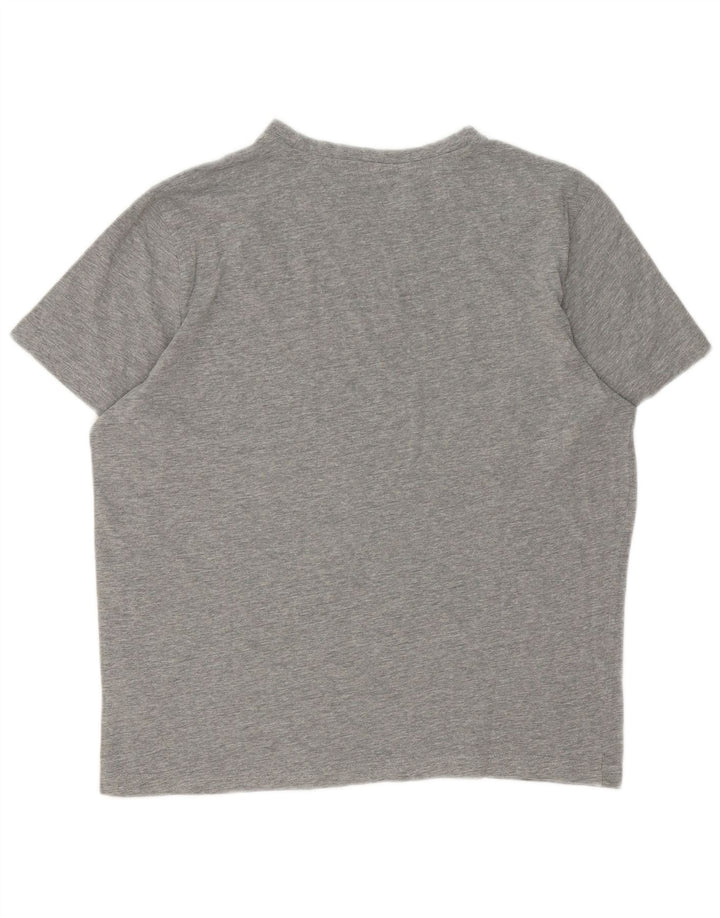 Kappa Mens T-Shirt Top Large Grey Cotton