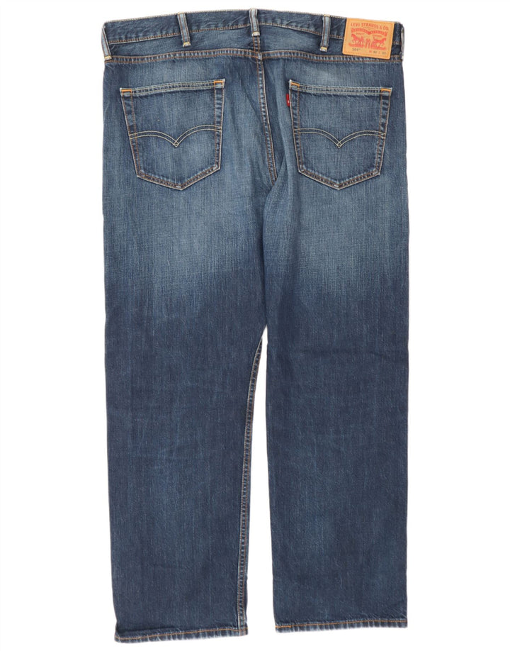 Levi's Mens 504 Straight Jeans W40 L30 Blue Cotton