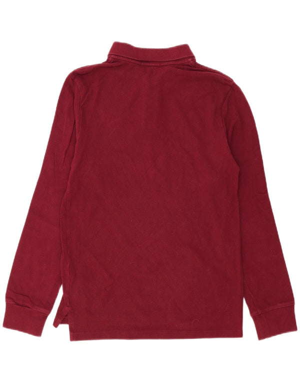 Polo Ralph Lauren Boys Long Sleeve Polo Shirt 15-16 Years XL Burgundy