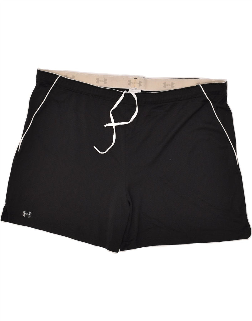 UNDER ARMOUR Mens Sport Shorts XL Black Polyester | Vintage Under Armour | Thrift | Second-Hand Under Armour | Used Clothing | Messina Hembry 