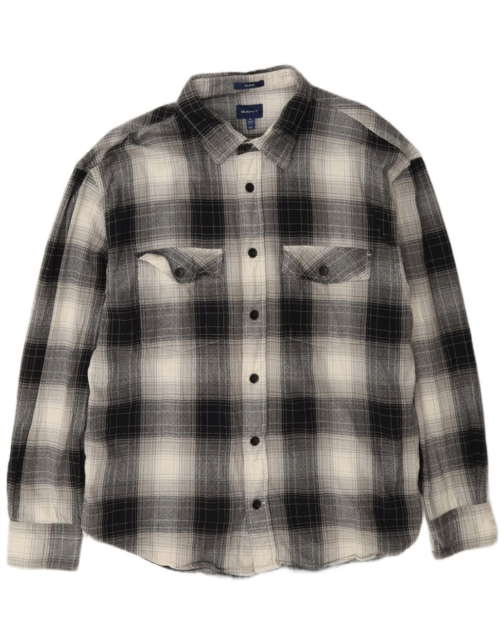 Gant Mens Relaxed Fit Flannel Shirt Size 43/44 17 XL Multicoloured Check