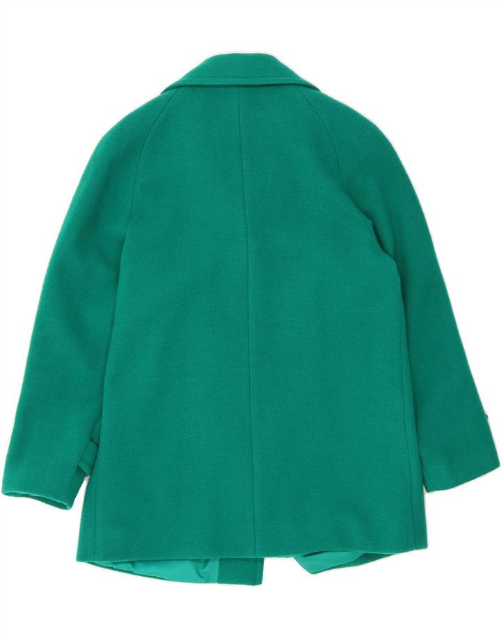 DAVID BARRY Womens Overcoat UK 14 Medium  Green New Wool Vintage David Barry and Second-Hand David Barry from Messina Hembry 