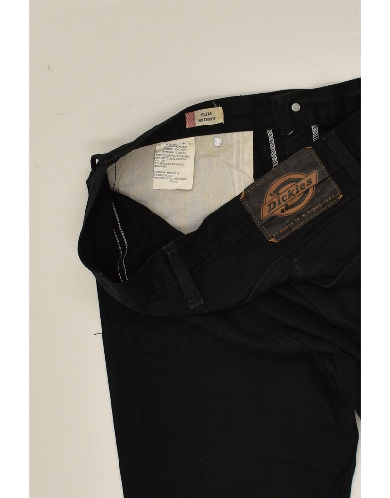 DICKIES Mens Slim Skinny Jeans W30 L32 Black Cotton | Vintage Dickies | Thrift | Second-Hand Dickies | Used Clothing | Messina Hembry 