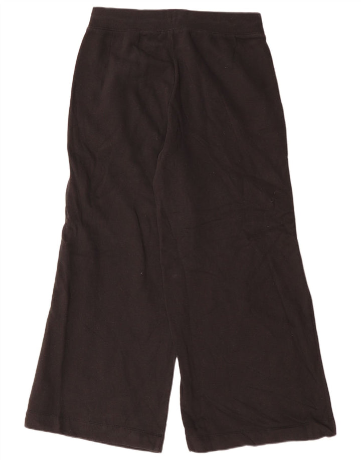Marks & Spencer Womens Wide Leg Tracksuit Trousers UK 12 Medium Black