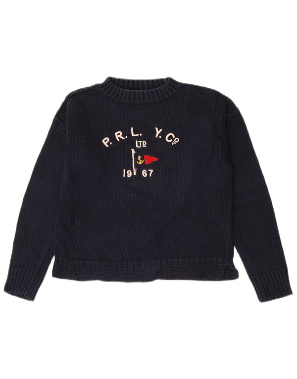 Polo Ralph Lauren Boys Crop Turtle Neck Jumper Sweater 11-12 Years Small Na