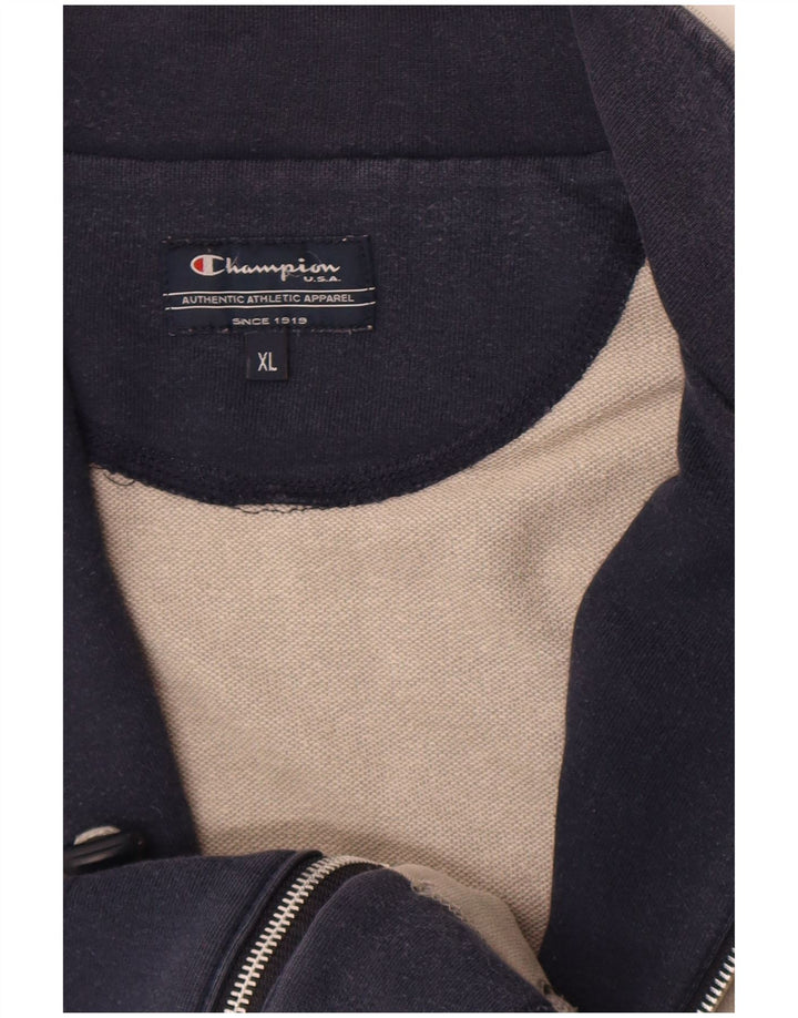 Champion Mens Tracksuit Top Jacket XL Grey