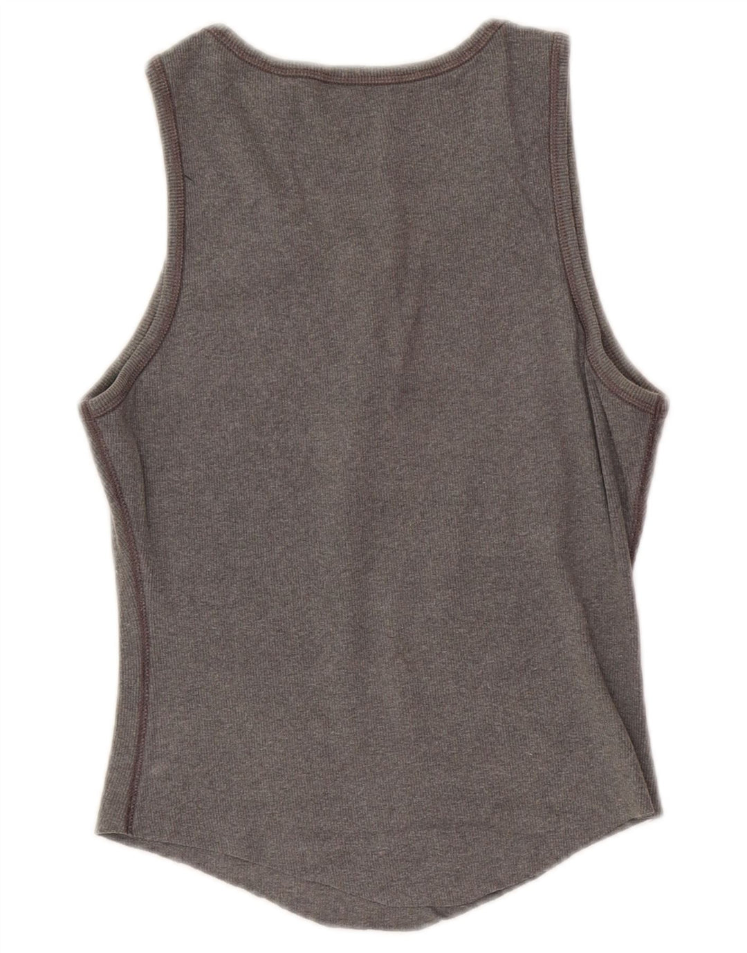 Gap Womens Crop Vest Top UK 14 Large Grey Cotton