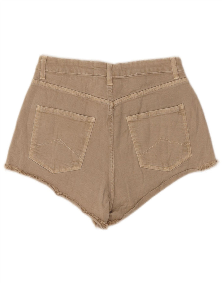 Carrera Womens Denim Shorts IT 42 Medium W29 Beige Cotton