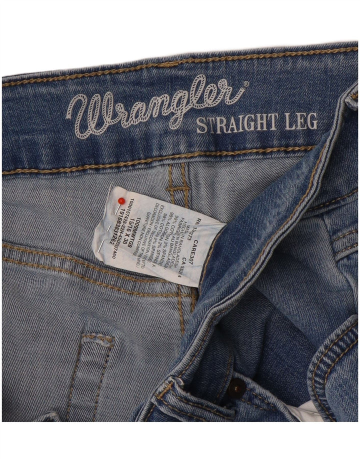 Wrangler Womens Straight Jeans W32 L30 Blue Cotton