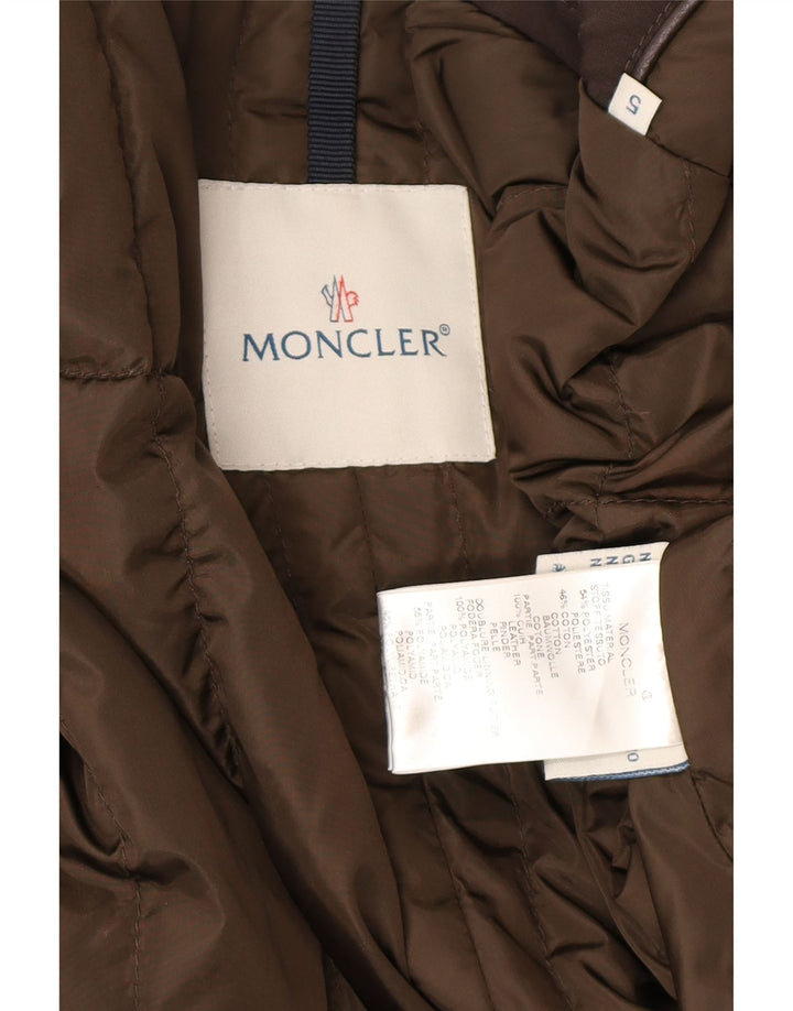 Moncler Mens Padded Utility Jacket 2XL Brown Polyester