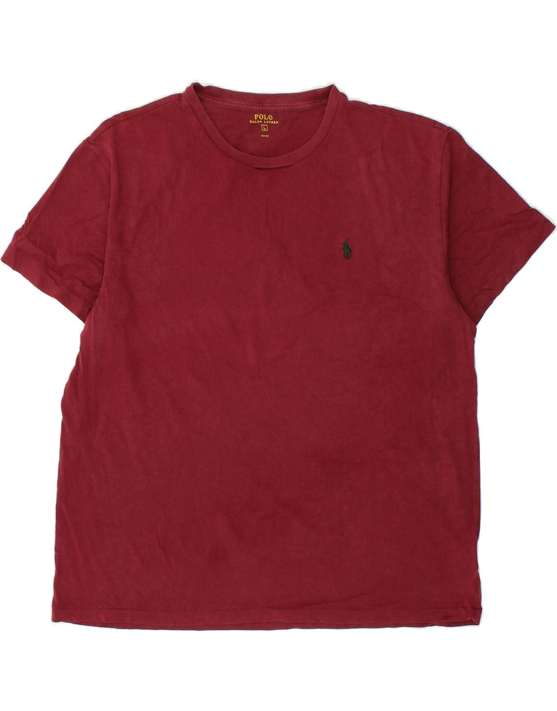 POLO RALPH LAUREN Mens T-Shirt Top Large Red Cotton | Vintage Polo Ralph Lauren | Thrift | Second-Hand Polo Ralph Lauren | Used Clothing | Messina Hembry 