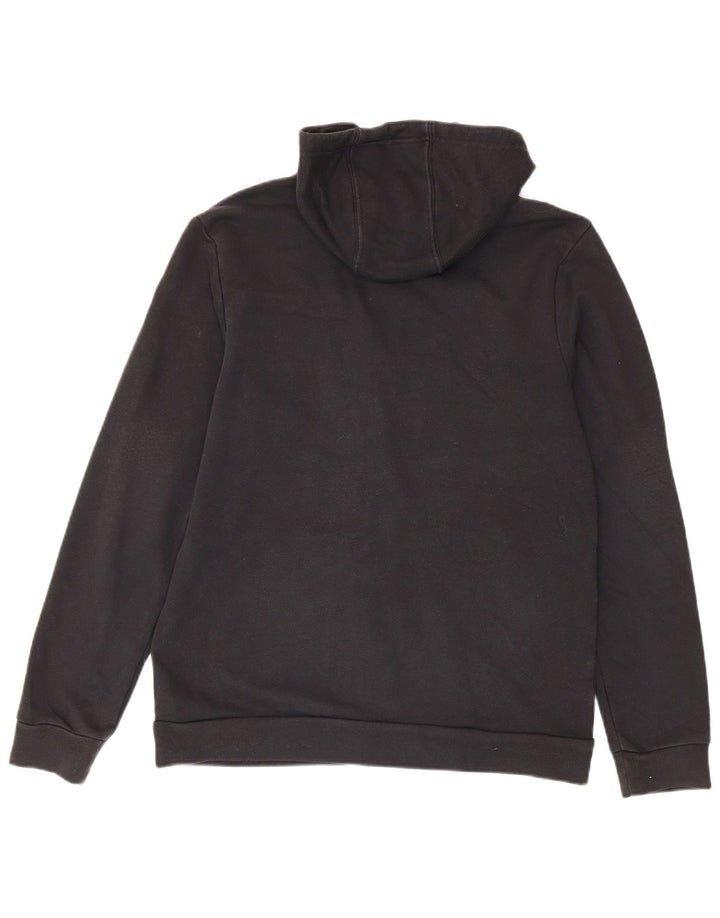 Adidas Mens Zip Hoodie Sweater Medium Black Colourblock Cotton