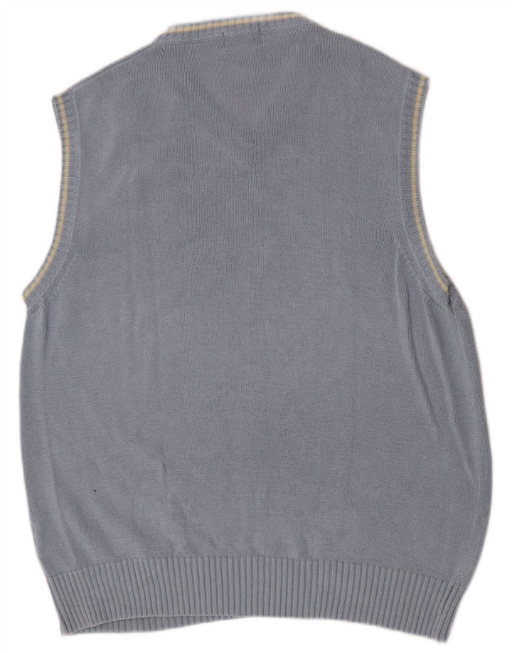 Kappa Mens Vest Tank Top XL Blue Cotton
