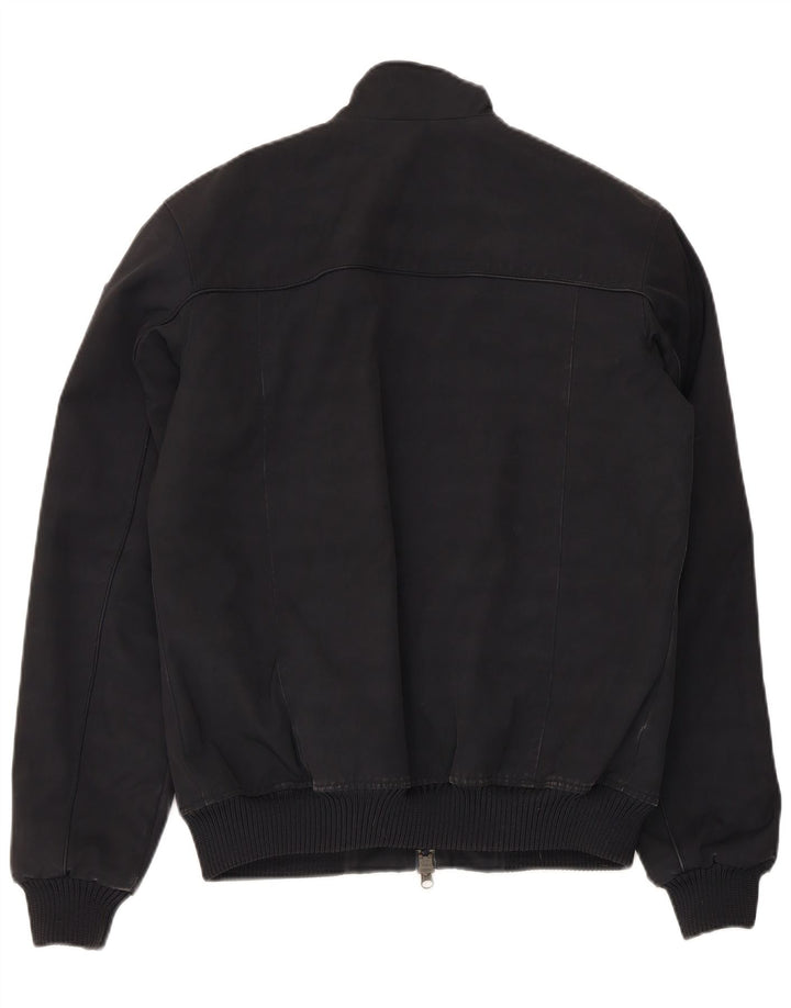 Bomboogie Mens Padded Bomber Jacket UK 38 Medium Black Polyester
