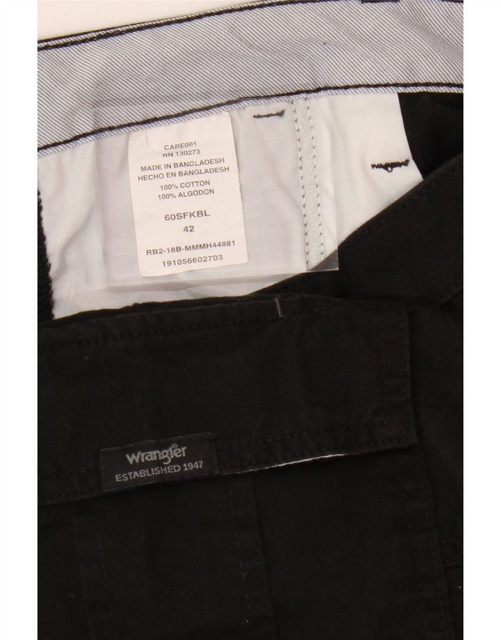 WRANGLER Mens Cargo Shorts W42 2XL Black Cotton Vintage Wrangler and Second-Hand Wrangler from Messina Hembry 
