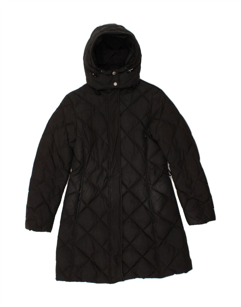 GEOX Womens Hooded Padded Coat UK 10 Small Black Polyester Vintage Geox and Second-Hand Geox from Messina Hembry 