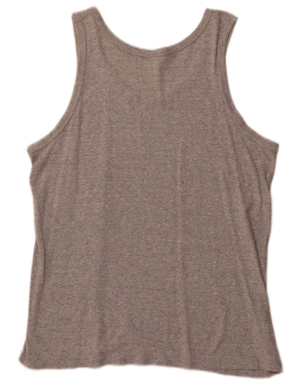 CHAMPION Womens Vest Top UK 18 XL Grey Flecked Cotton Sports