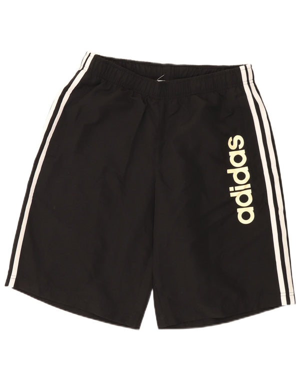 Adidas Mens Climalite Graphic Sport Shorts Medium Black Polyester