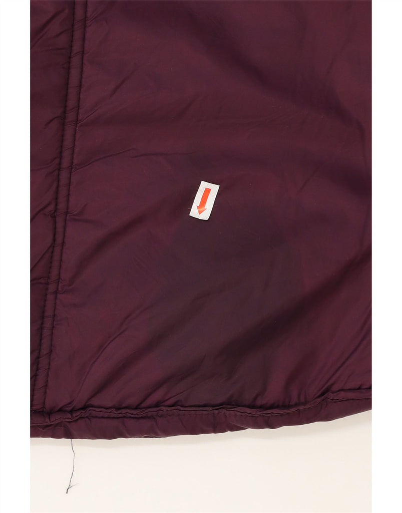 BENETTON Mens Padded Jacket UK 40 Large Maroon Nylon Vintage Benetton and Second-Hand Benetton from Messina Hembry 