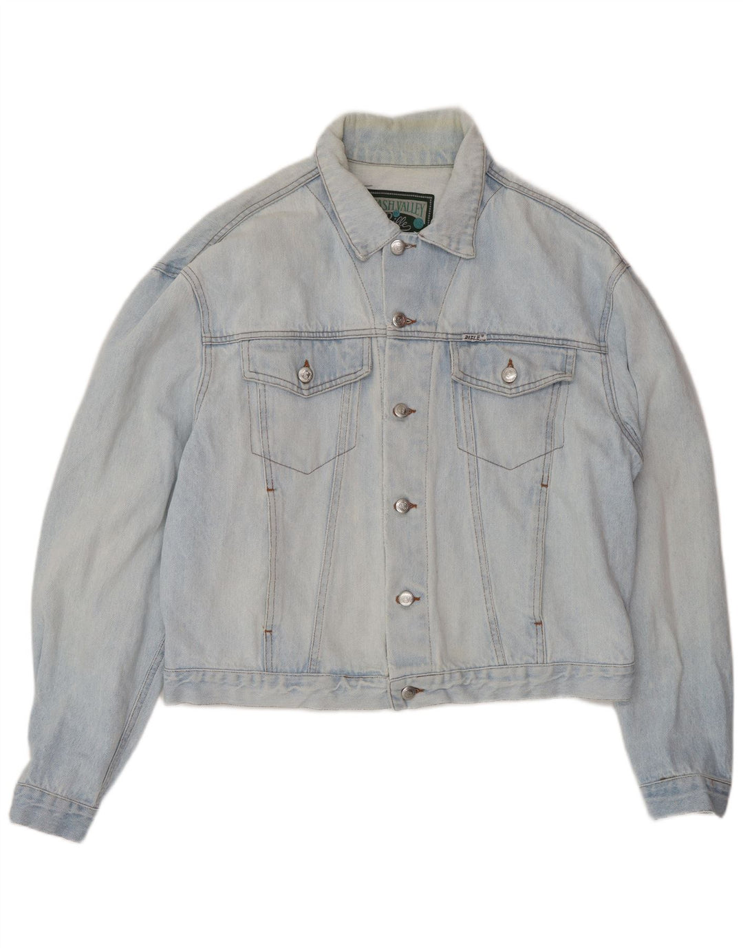 Rifle Womens Oversized Denim Jacket UK 18 XL Blue