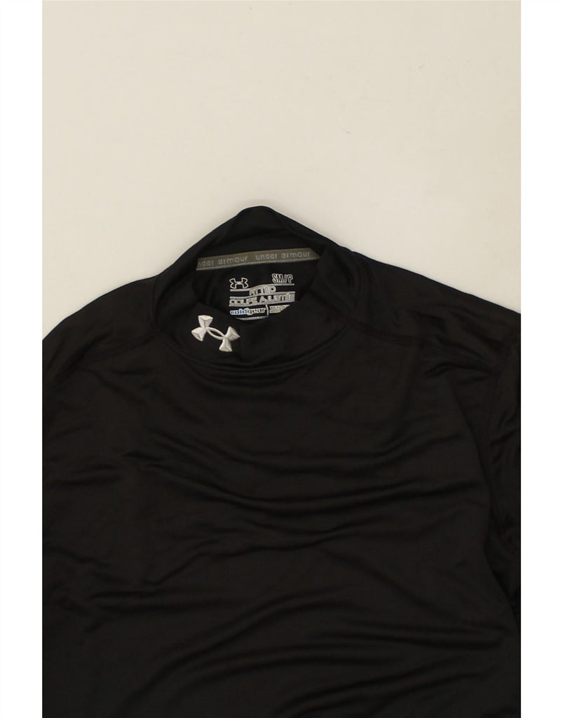 UNDER ARMOUR Mens Fitted Top Long Sleeve Small Black | Vintage Under Armour | Thrift | Second-Hand Under Armour | Used Clothing | Messina Hembry 