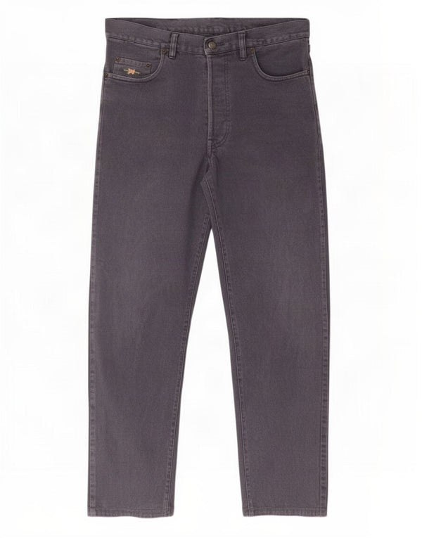 El Charro Mens Straight Jeans W38 L29 Grey Cotton