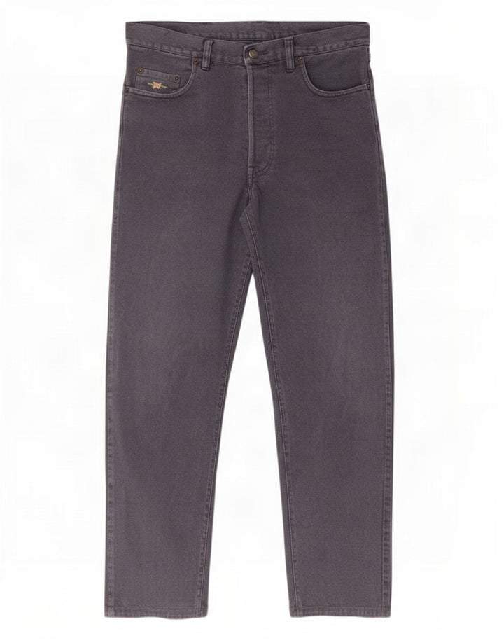El Charro Mens Straight Jeans W38 L29 Grey Cotton