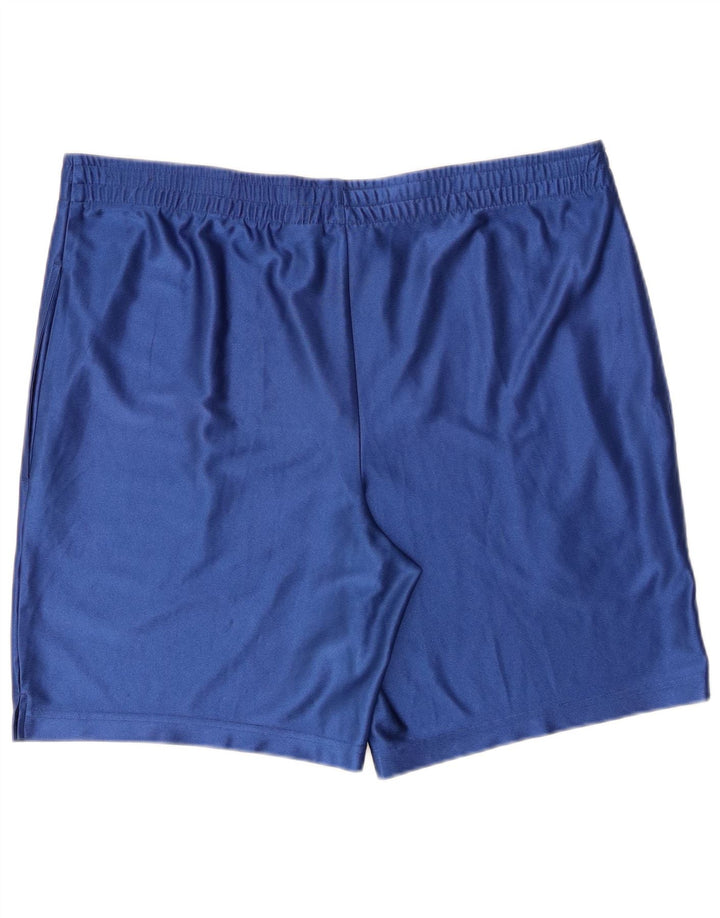 Vintage Mens Sport Shorts Medium  Blue Polyester