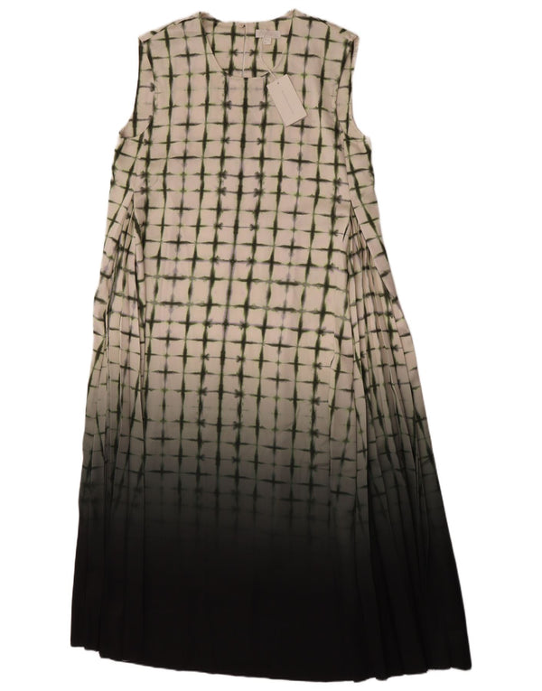 Cos Womens Sleeveless Tent Dress EU 40 Medium White Check Polyester