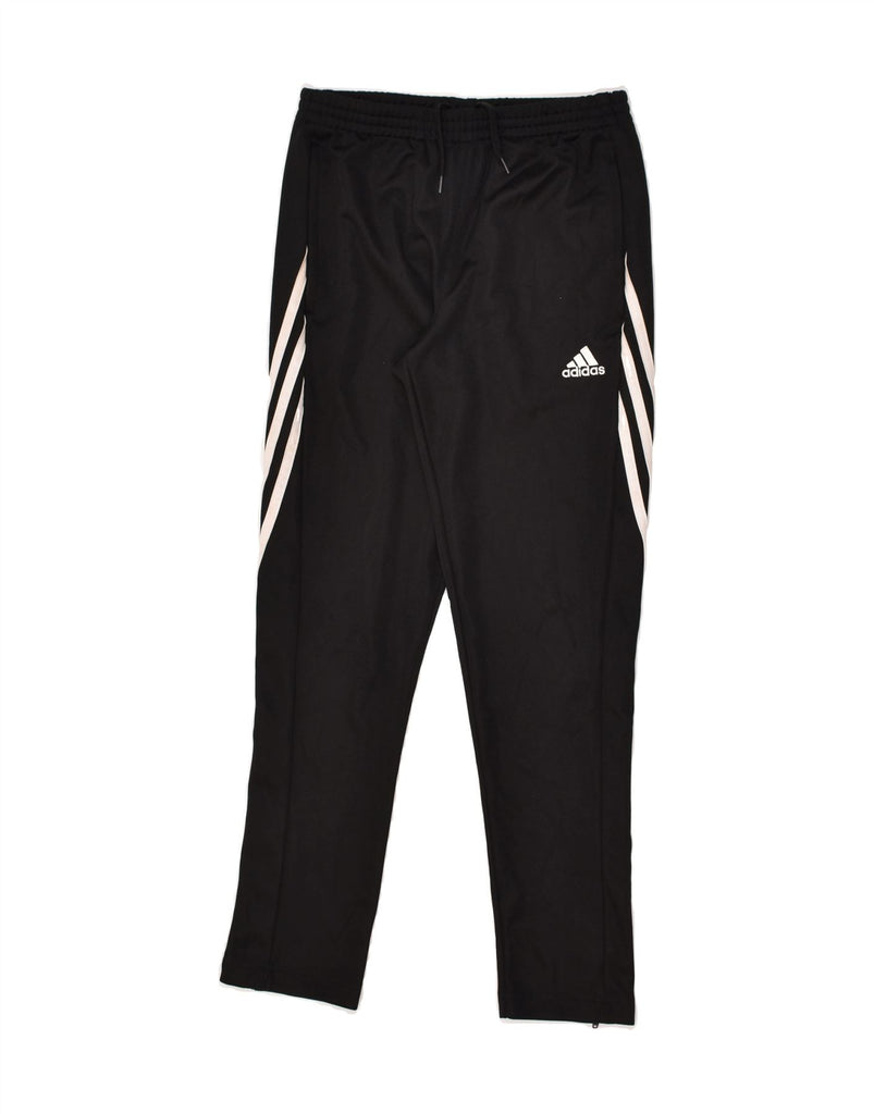 ADIDAS Girls Tracksuit Trousers 11-12 Years Large Black Polyester | Vintage Adidas | Thrift | Second-Hand Adidas | Used Clothing | Messina Hembry 