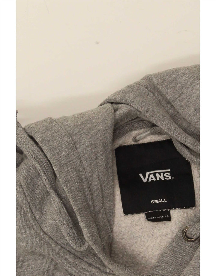 Vans Mens Graphic Hoodie Jumper Small Grey Flecked