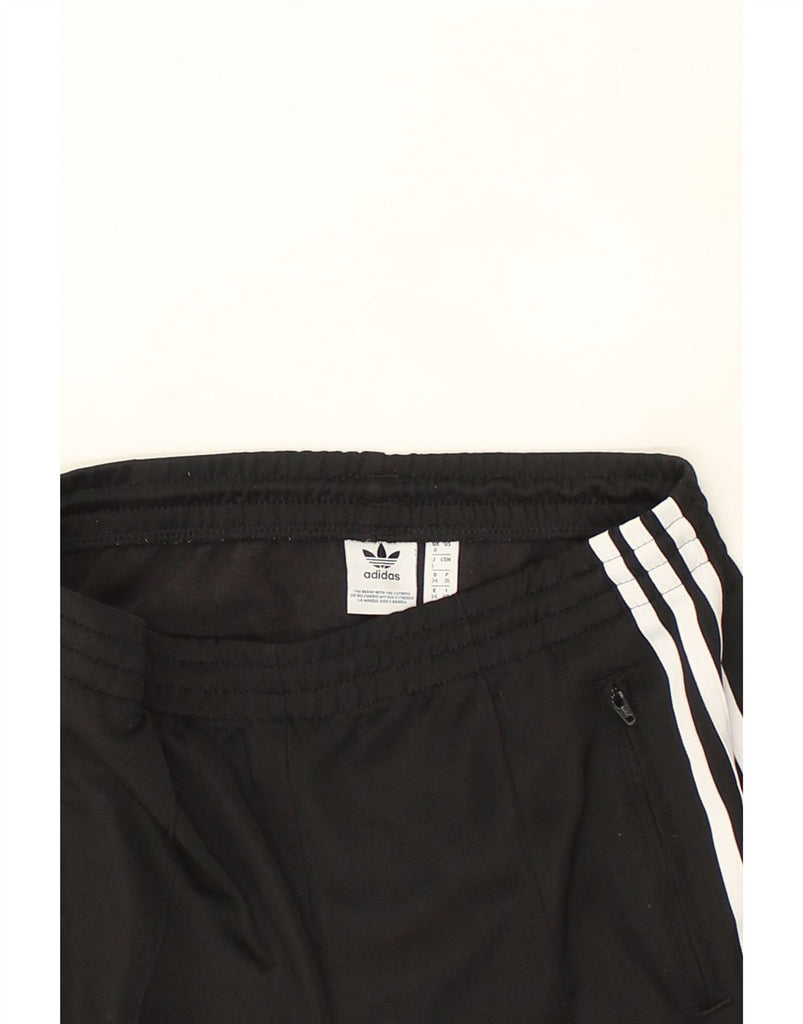 ADIDAS Womens Tracksuit Trousers UK 8 Small Black Polyester | Vintage Adidas | Thrift | Second-Hand Adidas | Used Clothing | Messina Hembry 