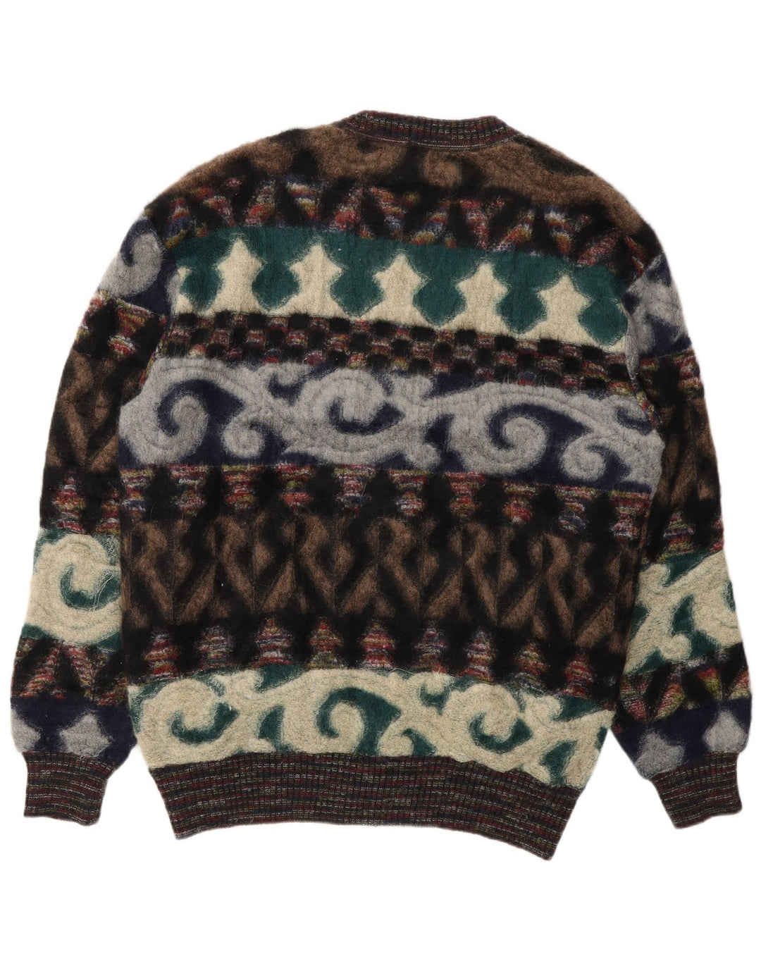 Missoni Mens Abstract Pattern Cardigan Sweater IT 48 Medium Multicoloured D
