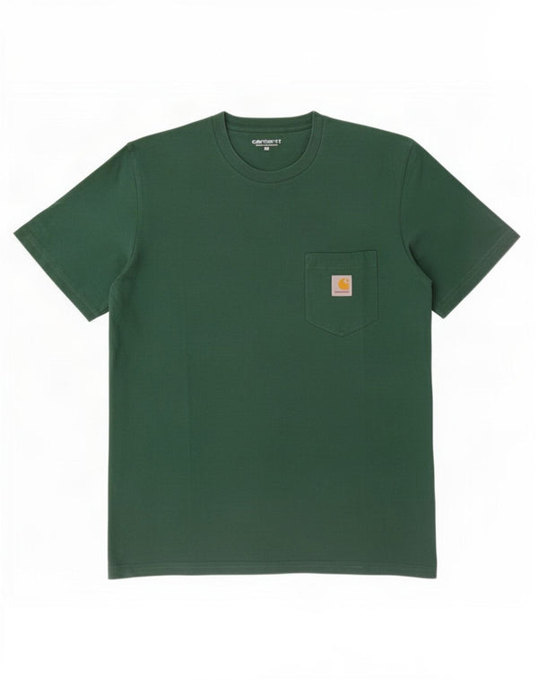 Carhartt Mens T-Shirt Top Medium Green Cotton