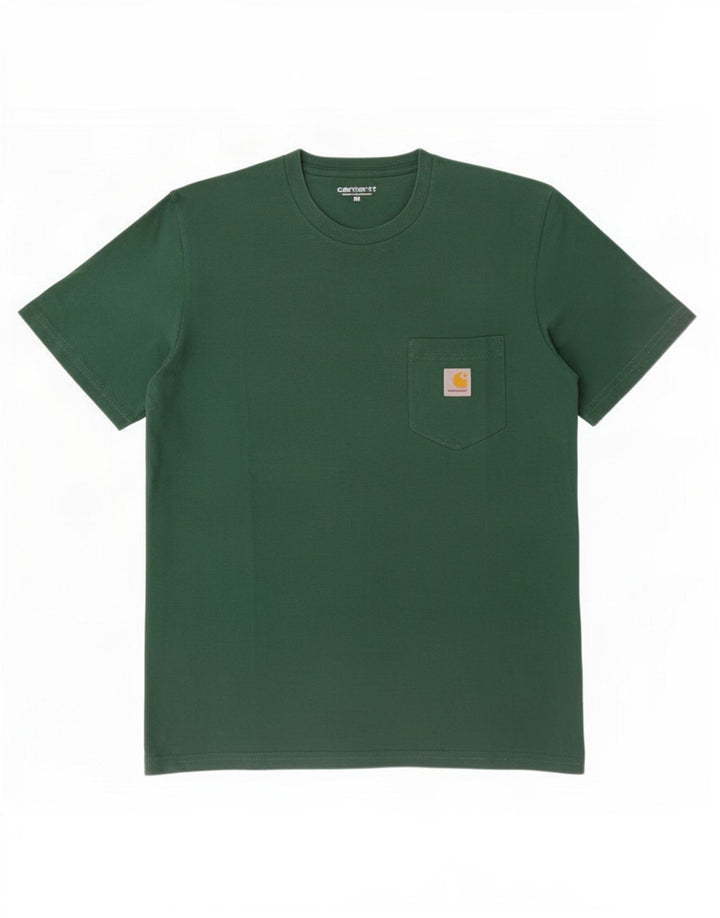 Carhartt Mens T-Shirt Top Medium Green Cotton