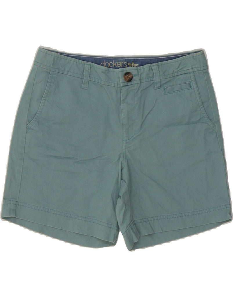 DOCKERS Womens Chino Shorts  W32 Large Blue Vintage Dockers and Second-Hand Dockers from Messina Hembry 