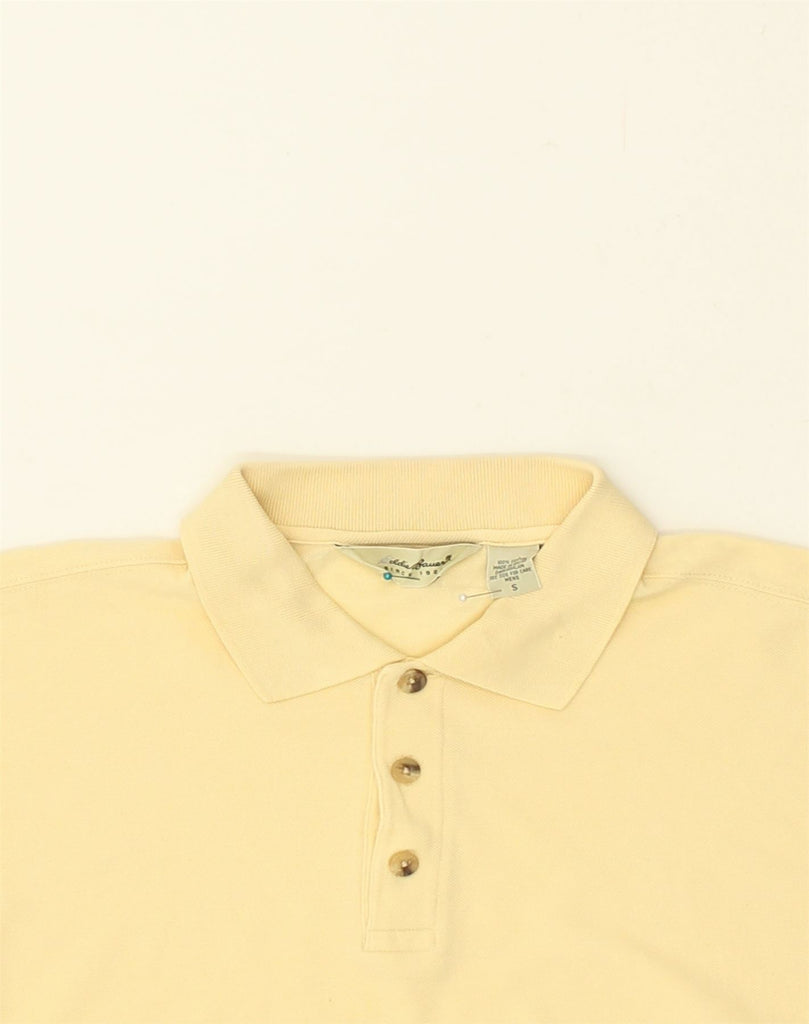 EDDIE BAUER Mens Polo Shirt Small Yellow Cotton | Vintage Eddie Bauer | Thrift | Second-Hand Eddie Bauer | Used Clothing | Messina Hembry 