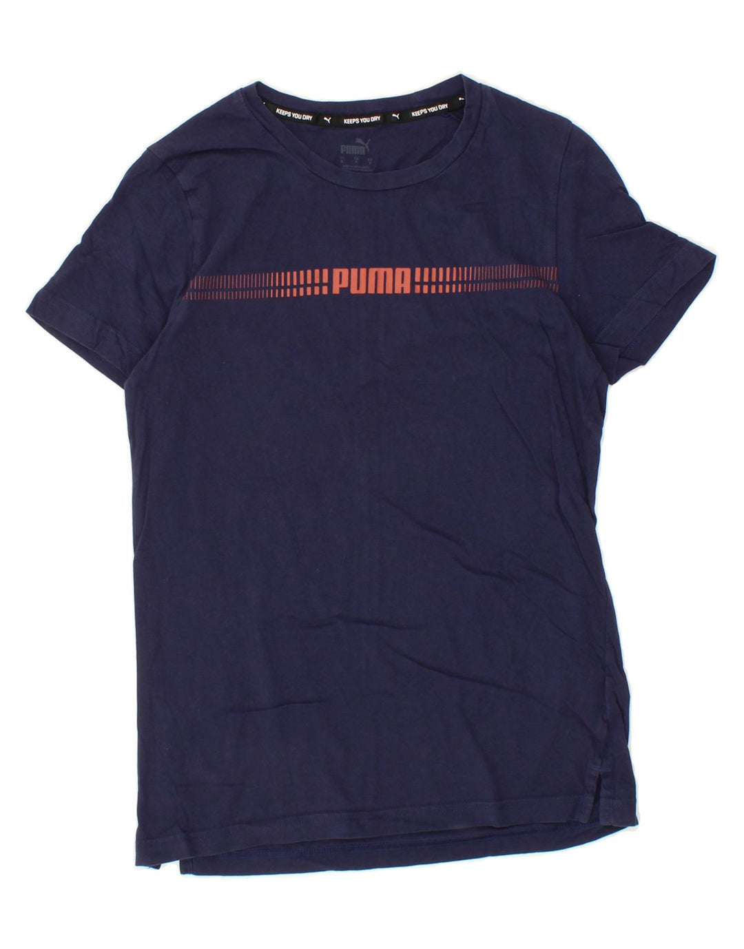 PUMA Mens Graphic T-Shirt Top Small Navy Blue Cotton Vintage Puma and Second-Hand Puma from Messina Hembry 