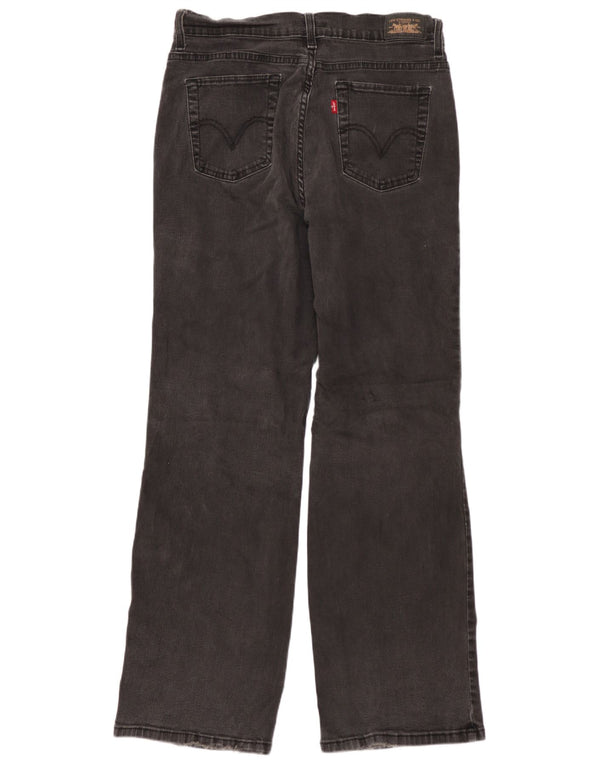 LEVI'S Womens 512 Bootcut Jeans US 12 Large W30 L30 Black