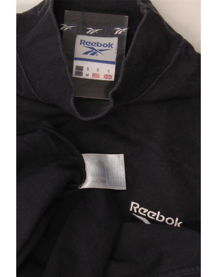 Reebok Mens Top Long Sleeve Small Black Cotton