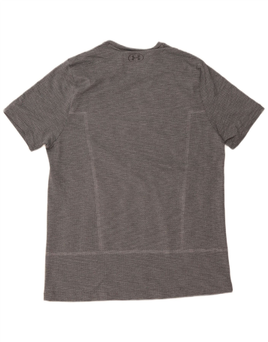Under Armour Mens T-Shirt Top XL Grey Pinstripe Polyester
