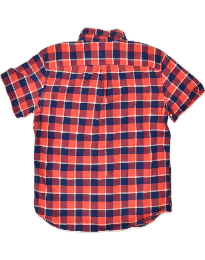 GAP Mens Short Sleeve Shirt XL Red Check Cotton | Vintage Gap | Thrift | Second-Hand Gap | Used Clothing | Messina Hembry 