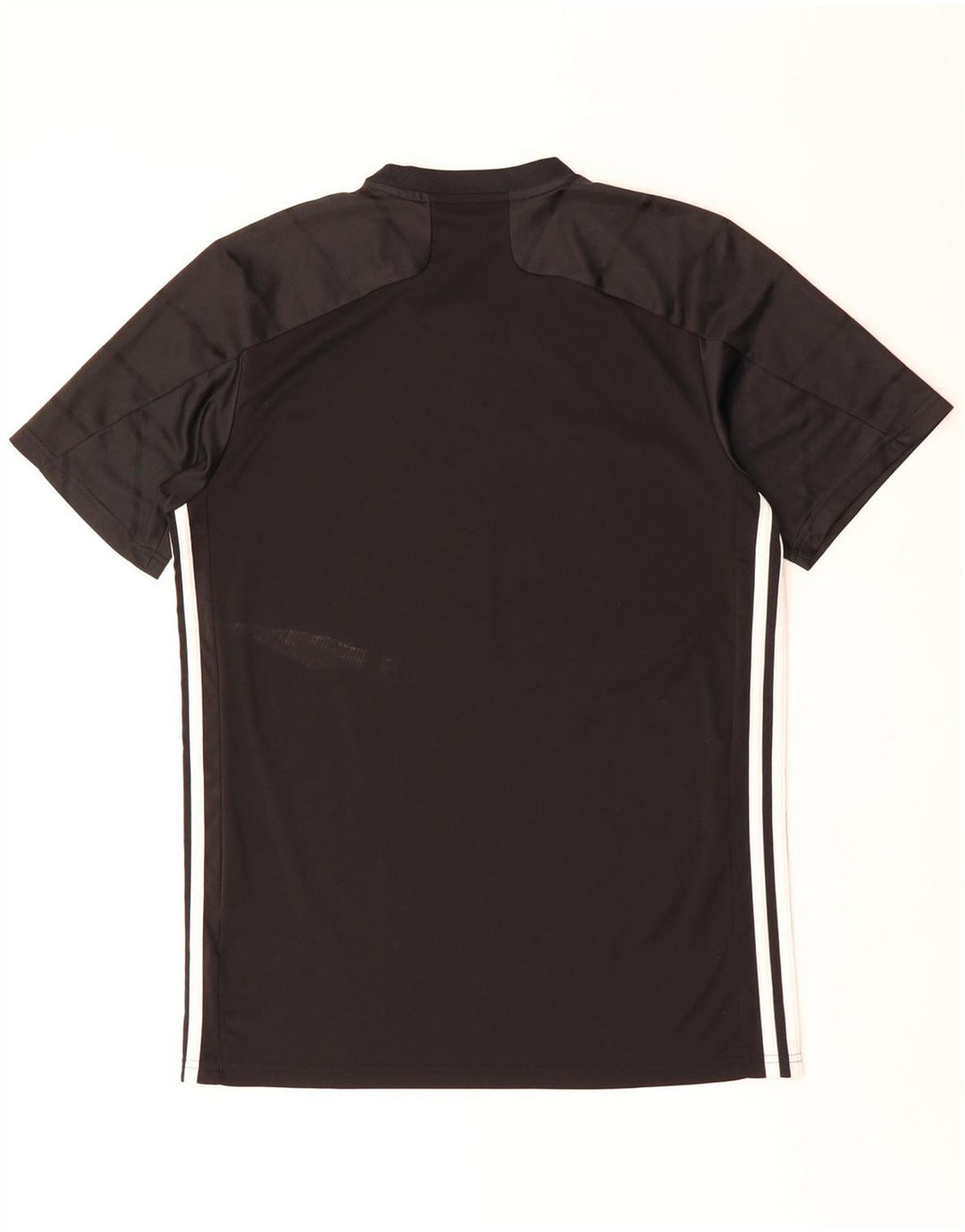 Adidas Mens Aeroready T-Shirt Top Medium Black Pinstripe Polyester